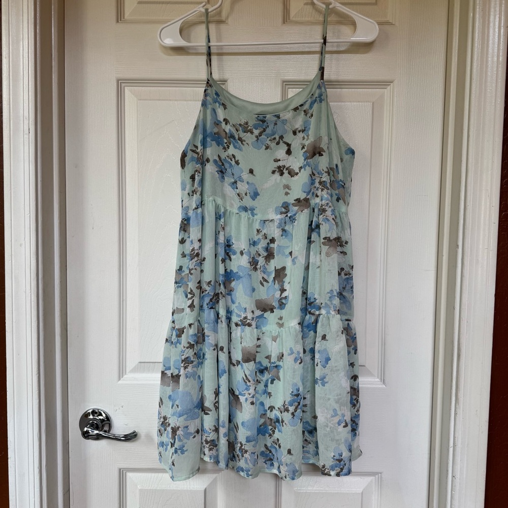 Pastel Floral Maternity Boho Baby Shower Pregnancy Gender Reveal Dress M NEW